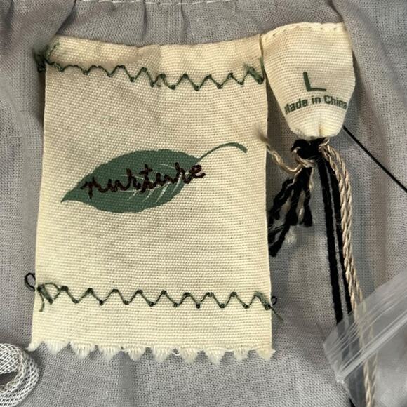 NURTURE NWT $129 Lightweight Grey Sequin Embroidered Dress SZ LG - Picture 9 of 15